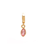 Louna diamond charm gold hinge pendant