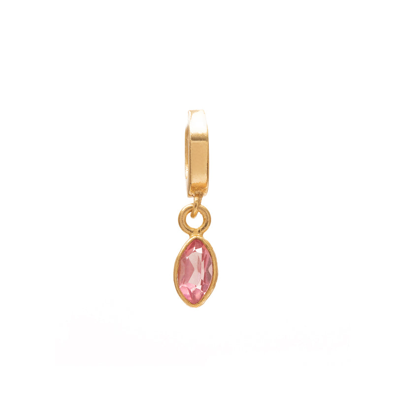Louna diamond charm gold hinge pendant