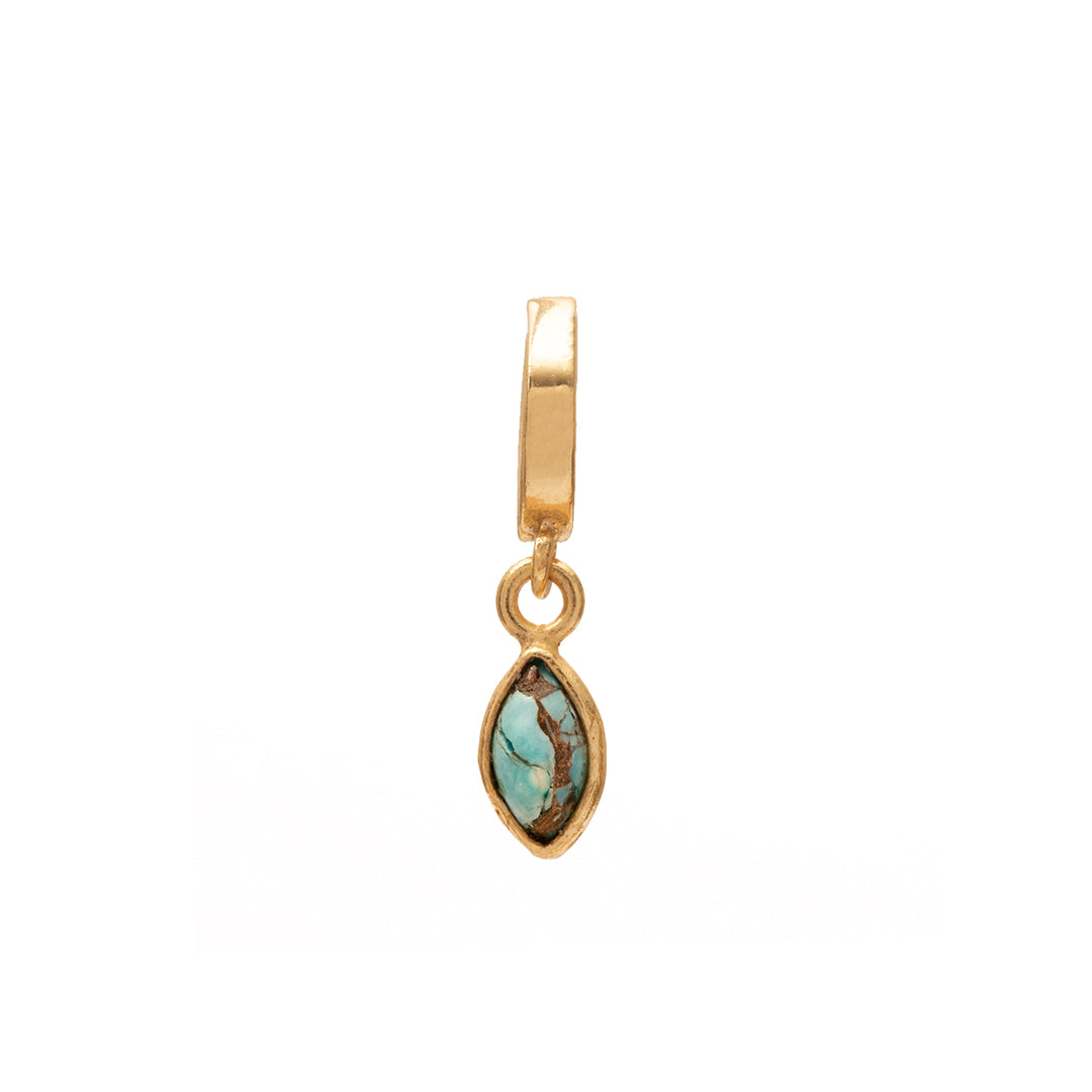Louna diamond charm gold hinge pendant | MEZI