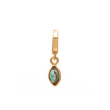 Louna diamond charm gold hinge pendant