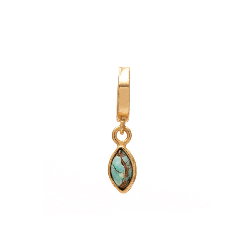 Louna diamond charm gold hinge pendant