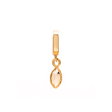 Louna diamond charm gold hinge pendant