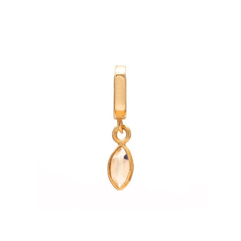 Louna diamond charm gold hinge pendant