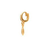 Louna diamond charm gold hinge pendant