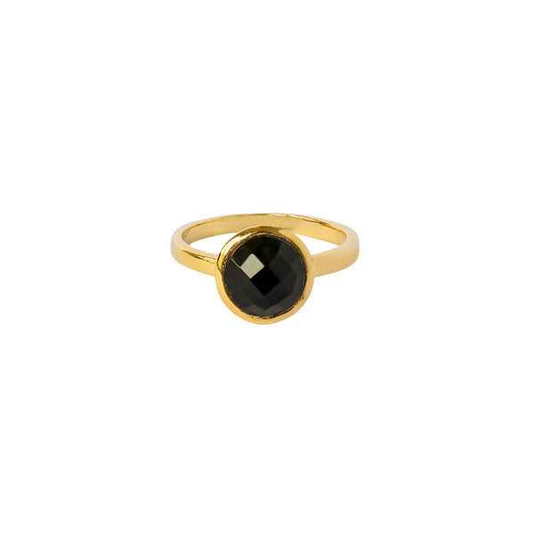 Elkin onyx gold filled semi-precious ring