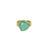 Sully semi-precious 2 micron gold ring