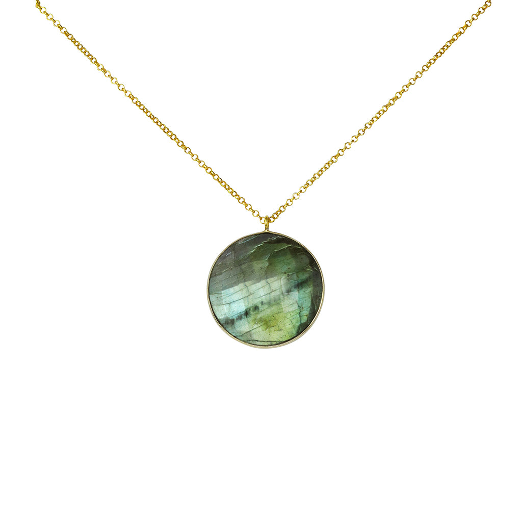 Giola gold labradorite necklace