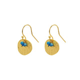 Beata gold disc earrings