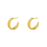 Nada 1 micron gold hoop earrings
