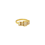 Everett semi precious gold ring