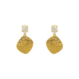 Dasya semi-precious 2 micron gold earrings