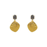 Dasya semi-precious 2 micron gold earrings