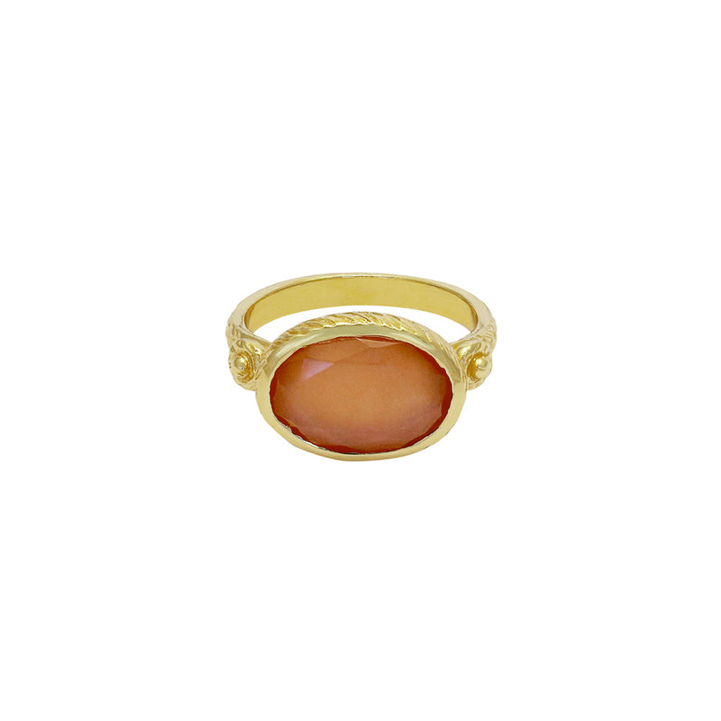 Amoura semi precious gold ring