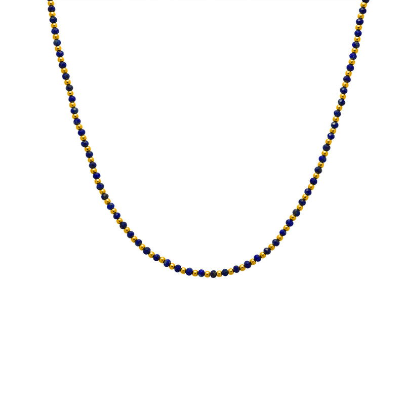 Raegan 2 micron gold semi-precious necklace