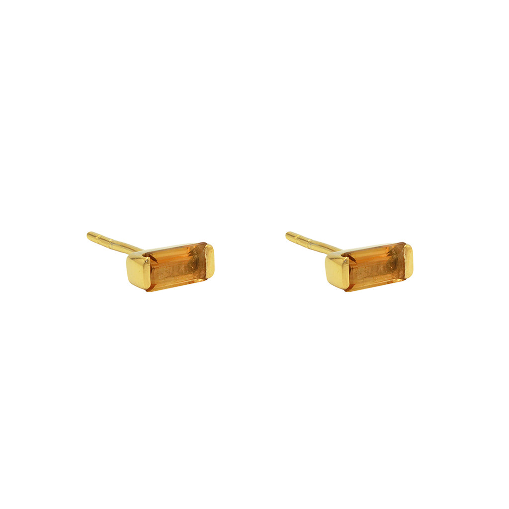 Jazmin 2 micron gold semi precious earrings | MEZI