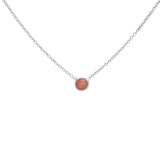 Lena pink opal necklace