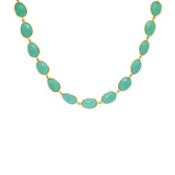 Jessica semi-precious gold necklace