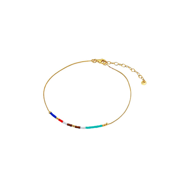 April colourful beads anklet