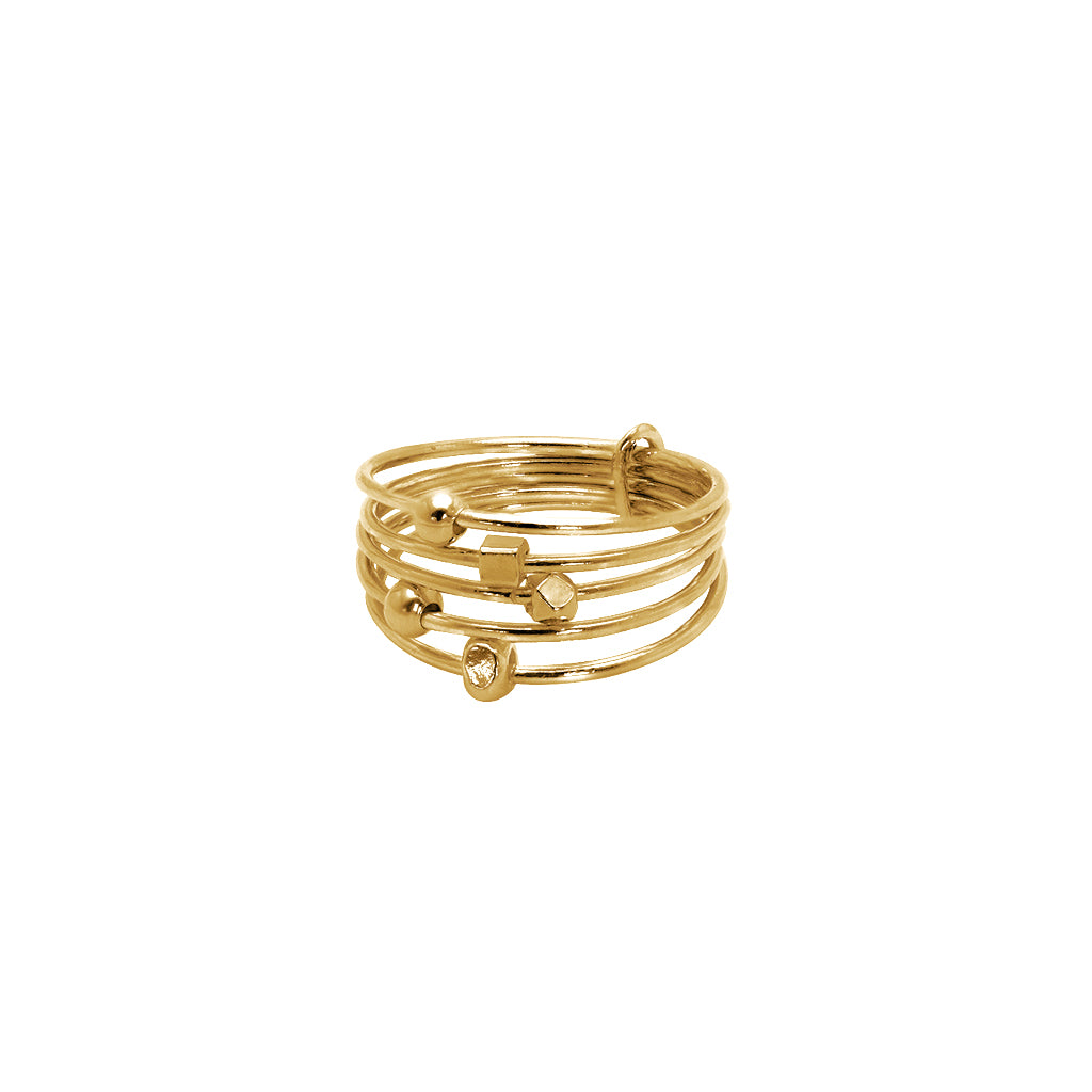 Boadle 2 micron gold ring | MEZI
