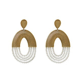 Vidigal white pearl earrings