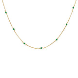 Amalia gold semi precious necklace