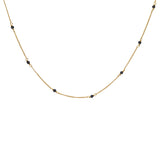 Amalia gold semi precious necklace