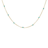 Amalia gold semi precious necklace