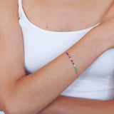 April colourful bead bracelet