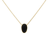 Aranza semi precious 2 micron gold necklace