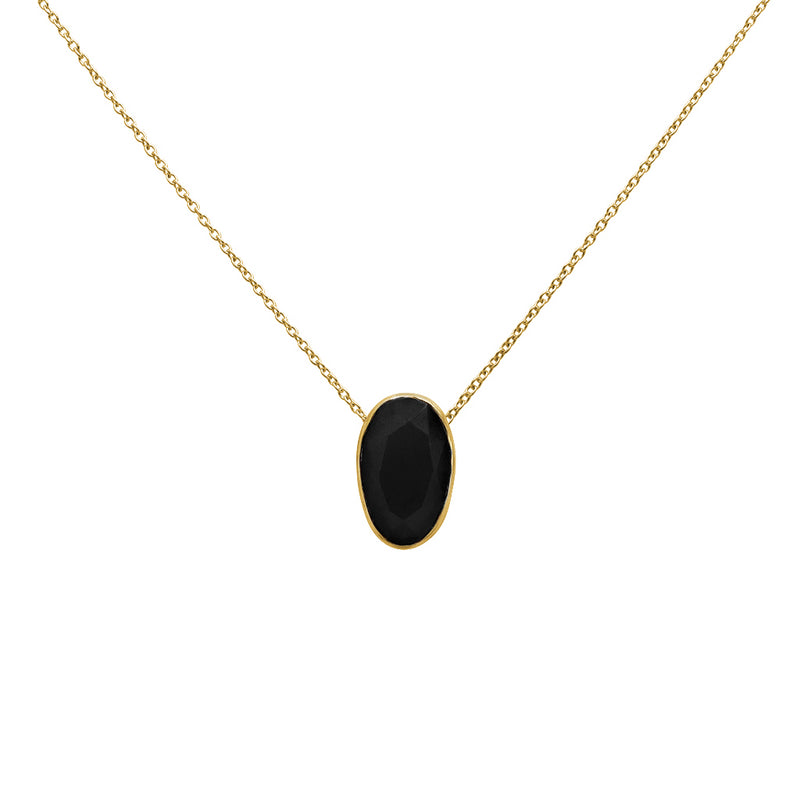 Aranza semi precious 2 micron gold necklace