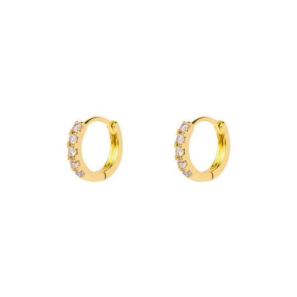 Avah crystal huggies 8mm