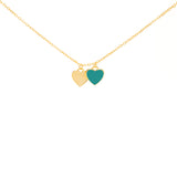 Azul heart enamel pendant