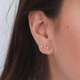 Baha flower crystal studs