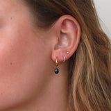 Milan crystal helix sleeper earring
