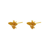 Bee gold plated studs