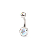 Belly double jeweled crystal bar