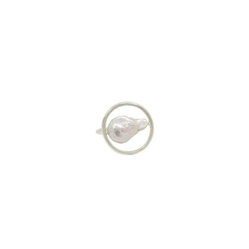 Betty sterling silver pearl ring