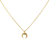 Blarie crescent gold plated pendant