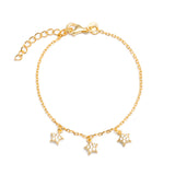 Velia star charm crystal bracelet