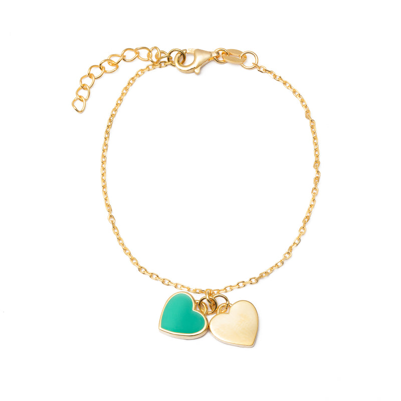 Azul heart enamel bracelet