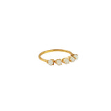 Bralin opal 2 micron gold ring