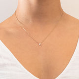 Plain Initial pendant necklace