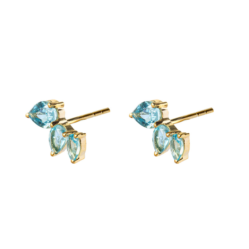 Cielo pear shape semi-precious studs