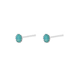 Cleva aquatic crystal 2 micron gold studs