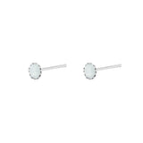 Cleva aquatic crystal 2 micron gold studs