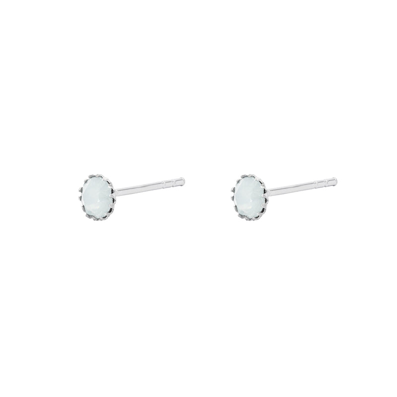 Cleva aquatic crystal 2 micron gold studs