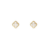 Clover mother of pearl studs