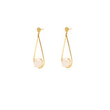 Corsica semi precious tear drop earrings