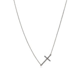 Cross crystal necklace