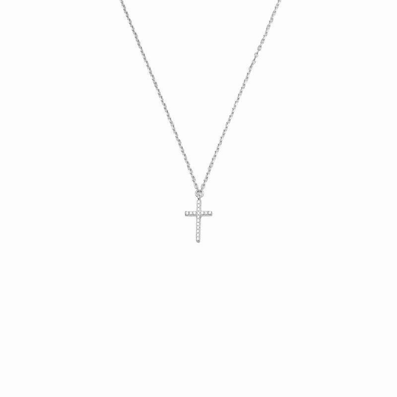 Gene crystal cross pendant